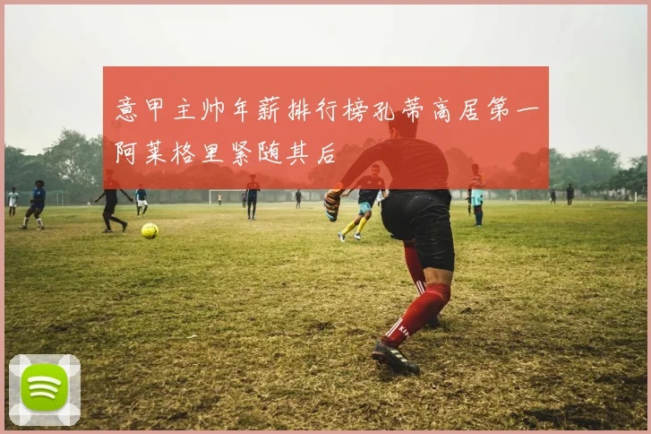 意甲主帅年薪排行榜孔蒂高居第一阿莱格里紧随其后